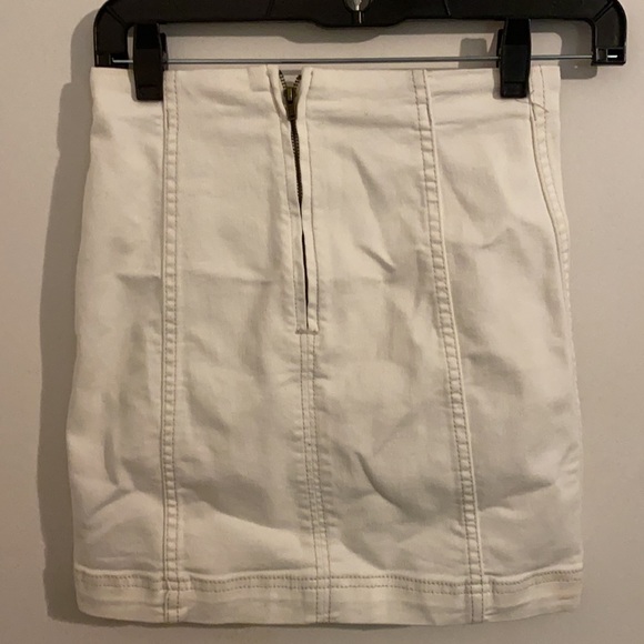 Free People Modern Femme Denim Mini Skirt size 0 - Picture 3 of 5